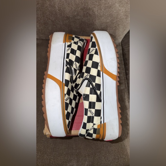 classic slip on checkerboard vans 9.5 Men /11 Women - Picture 2 of 6